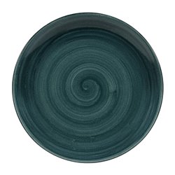 Assiettes rondes Churchill Stonecast Patina Rustic Teal 260mm (Lot de 12) - Gastronoble - FA590