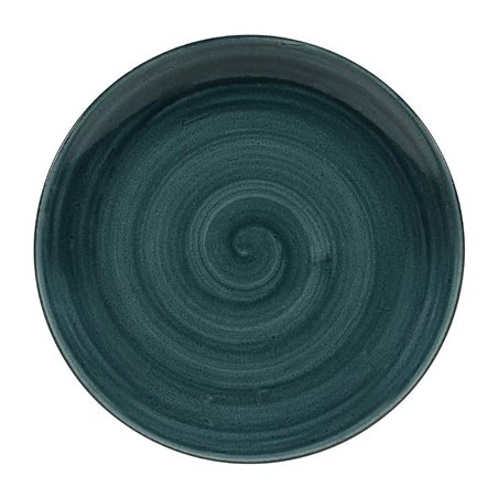 Assiettes rondes Churchill Stonecast Patina Rustic Teal 260mm (Lot de 12) - Gastronoble - FA590