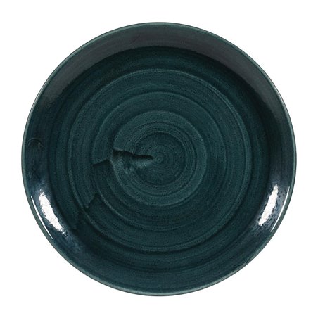 Assiettes rondes Churchill Stonecast Patina Rustic Teal 288mm (Lot de 12) - Gastronoble - FA591
