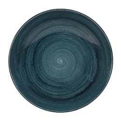 Assiettes coupes rondes Churchill Stonecast Patina Rustic Teal 40oz 248mm (Lot de 12) - Gastronoble - FA592