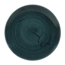 Assiettes rondes Churchill Stonecast Patina Rustic Teal 217mm (Lot de 12) - Gastronoble - FA594