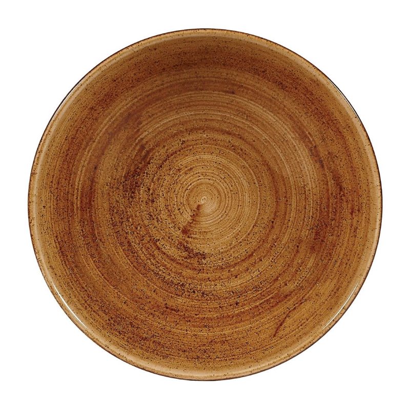 Assiettes coupes rondes Churchill Stonecast Patina Vintage Copper 182mm (Lot de 12) - Gastronoble - FA601
