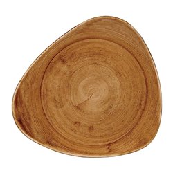 Assiettes triangulaires Churchill Stonecast Patina Vintage Copper 311mm (Lot de 6) - Gastronoble - FA607