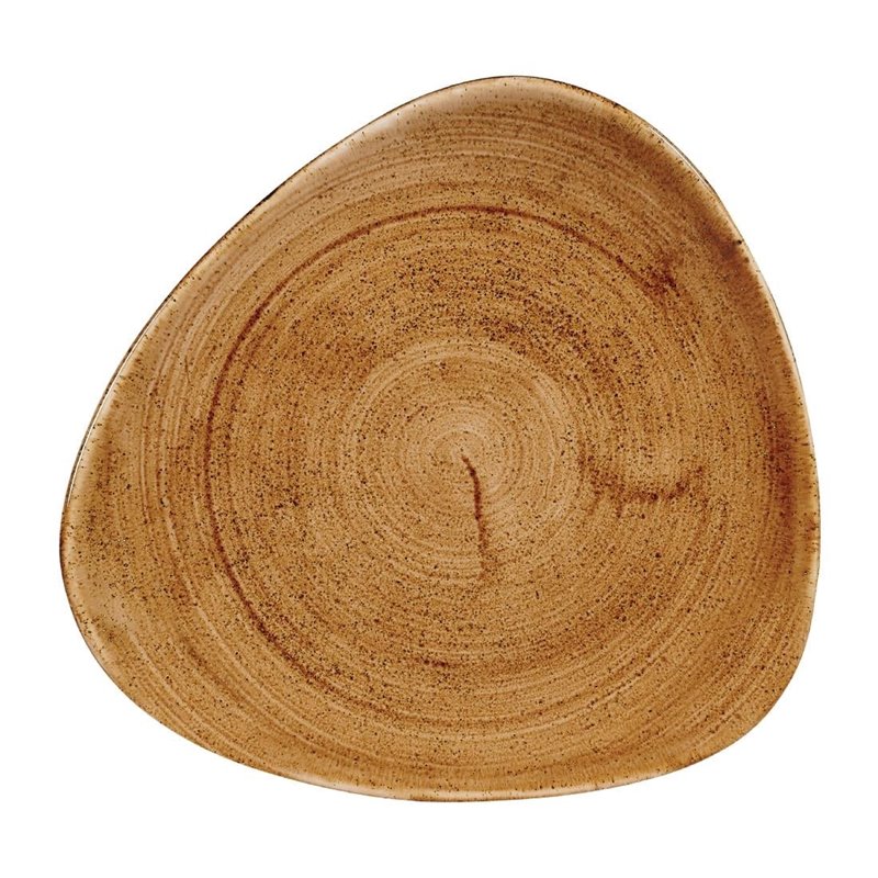 Assiettes triangulaires Churchill Stonecast Patina Vintage Copper 192mm (Lot de 12) - Gastronoble - FA608