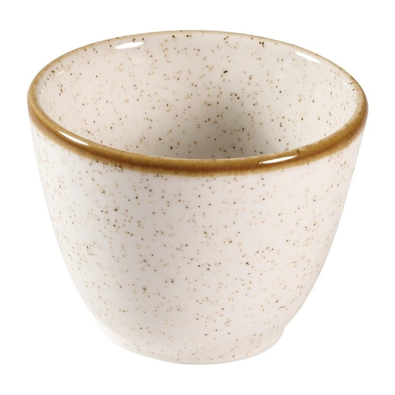 Pots &agrave; frites Churchill Stonecast Barley White 100mm (Lot de 12) - Gastronoble - FA642