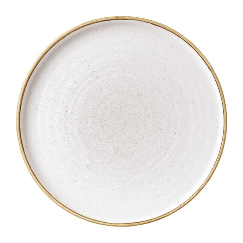 Assiettes avec rebord Churchill Stonecast Barley White 210mm (Lot de 6) - Gastronoble - FC162