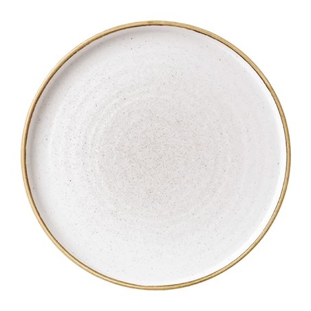 Assiettes avec rebord Churchill Stonecast Barley White 210mm (Lot de 6) - Gastronoble - FC162