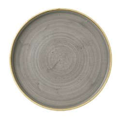 Assiettes avec rebord Churchill Stonecast Peppercorn Grey 260mm (Lot de 6) - Gastronoble - FC163