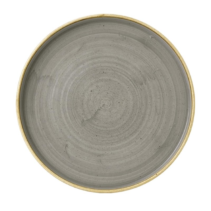 Assiettes avec rebord Churchill Stonecast Peppercorn Grey 260mm (Lot de 6) - Gastronoble - FC163