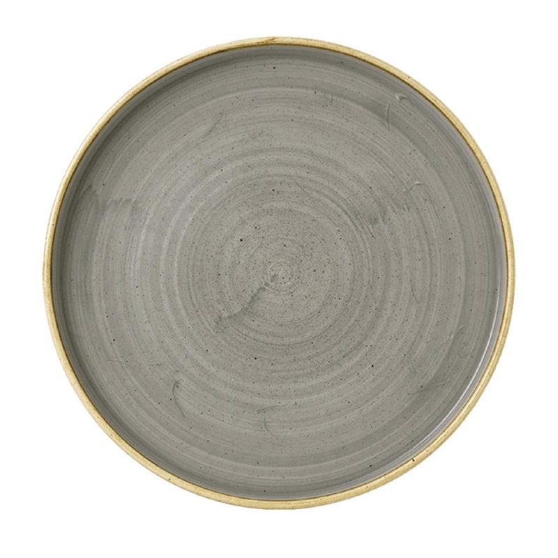 Assiettes avec rebord Churchill Stonecast Peppercorn Grey 210mm (Lot de 6) - Gastronoble - FC164