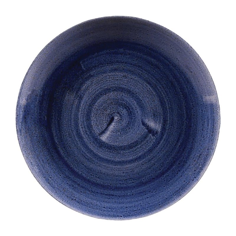 Assiettes rondes Churchill Stonecast Patina Cobalt 217mm (Lot de 12) - Gastronoble - FC169