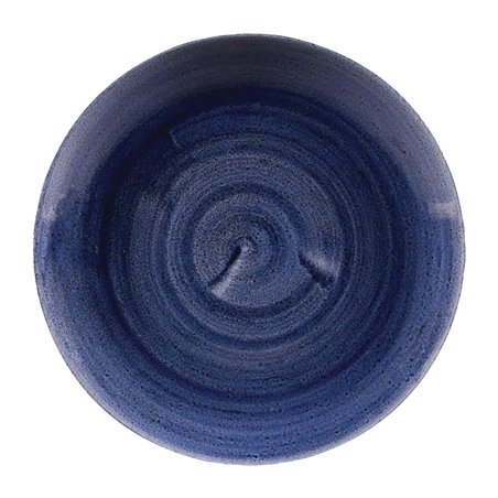 Assiettes rondes Churchill Stonecast Patina Cobalt 217mm (Lot de 12) - Gastronoble - FC169