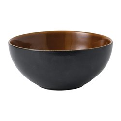 Bols &agrave; nouilles Churchill Nourish Black Onyx deux tons 183mm (Lot de 6) - Gastronoble - FD818