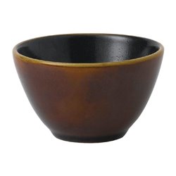 Bols profonds Churchill Super Vitrified Nourish Cinnamon Brown deux tons 240ml (Lot de 12) - Gastronoble - FD820