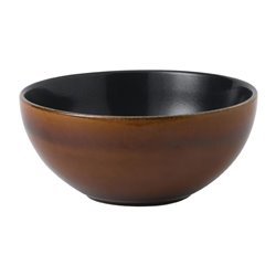 Bols &agrave; nouilles Churchill Nourish Cinnamon Brown deux tons 183mm (Lot de 6) - Gastronoble - FD821