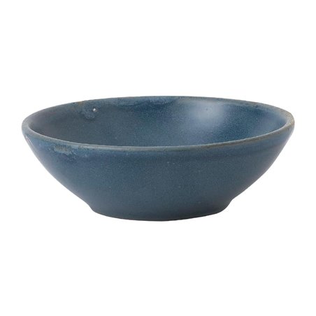Bols &agrave; soupe peu profonds Churchill Super Vitrified Nourish Oslo Blue 260ml (Lot de 12) - Gastronoble - FD824