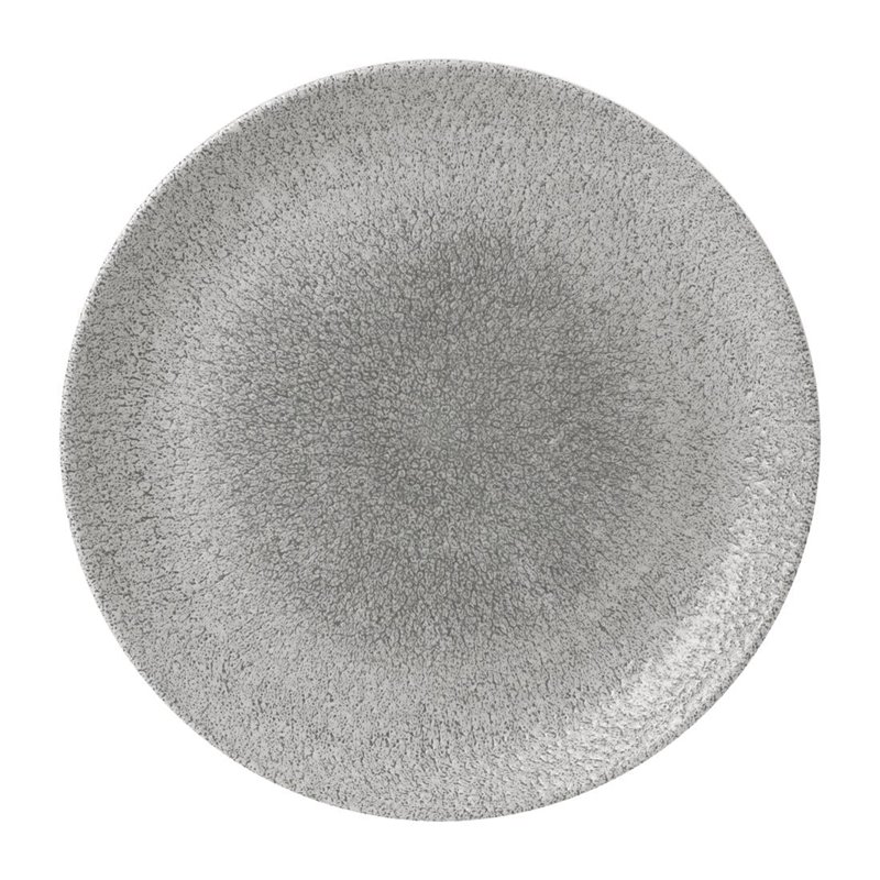 Assiettes rondes Churchill Raku Evolve Jasper Grey 288mm (Lot de 12) - Gastronoble - FD876