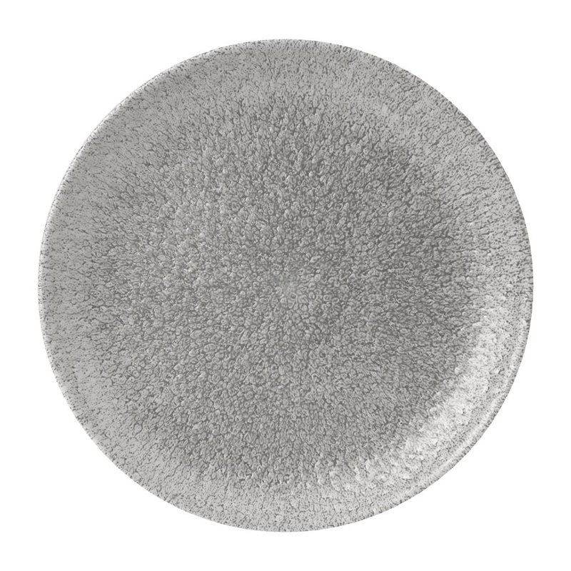 Assiettes rondes Churchill Raku Jasper Grey Evolve 217mm (Lot de 12) - Gastronoble - FD880