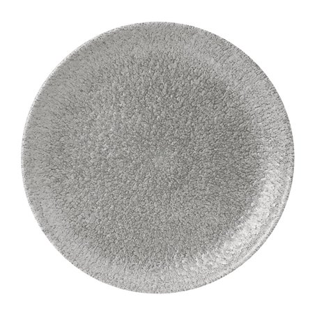 Assiettes rondes Churchill Raku Jasper Grey Evolve 217mm (Lot de 12) - Gastronoble - FD880