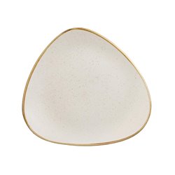 Assiettes triangulaires Churchill&nbsp; Stonecast Barley White Lotus 192mm (Lot de 12) - Gastronoble - FF655