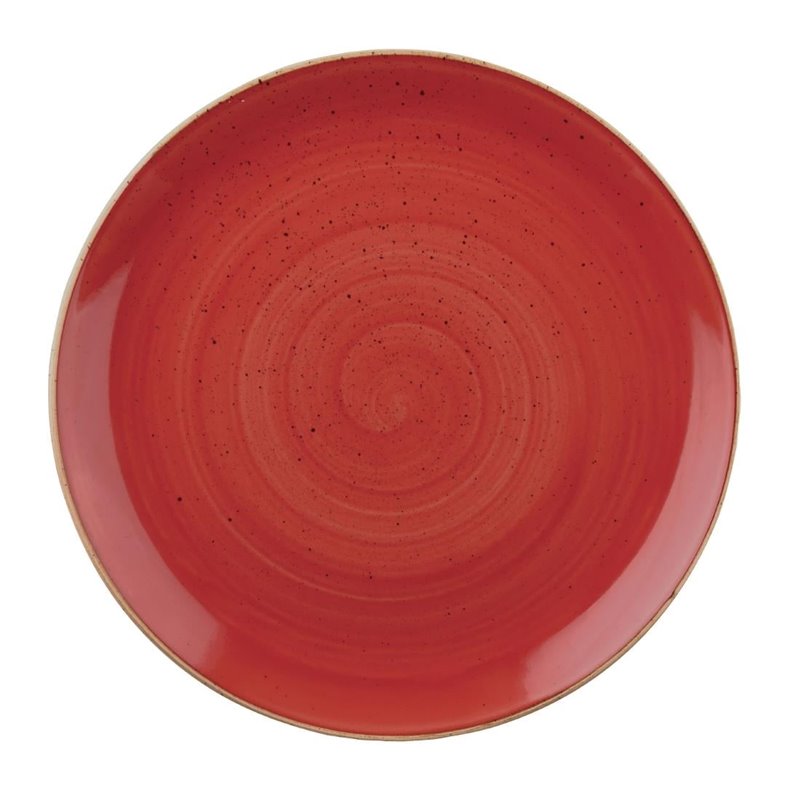 Assiettes rondes Churchill Stonecast Berry Red Evolve 323mm (Lot de 6) - Gastronoble - FF659