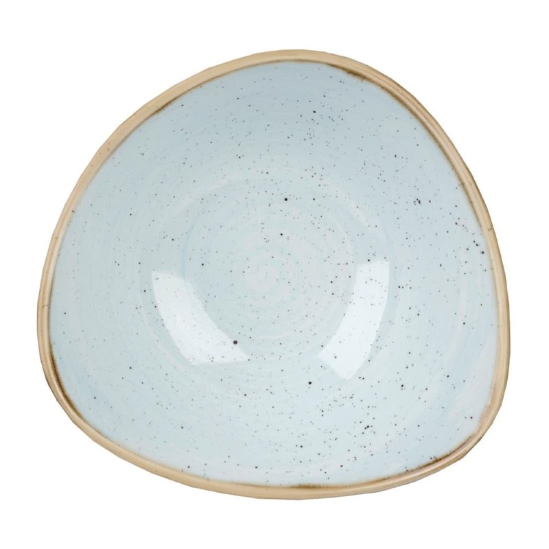 Bols triangulaires Churchill Stonecast Duck Egg Lotus 153mm (Lot de 12) - Gastronoble - FF673