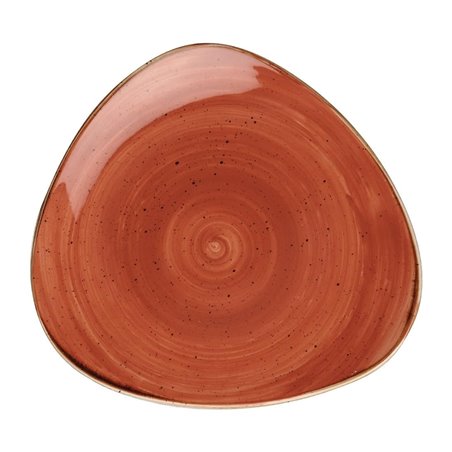 Assiettes triangulaires Churchill Stonecast Spiced Orange Lotus 265mm (Lot de 12) - Gastronoble - FF687