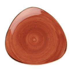 Assiettes triangulaires Churchill Stonecast Spiced Orange Lotus 192mm (Lot de 12) - Gastronoble - FF688
