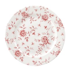 Assiettes Churchill&nbsp; Rose Chintz Cranberry&nbsp;276mm (Lot de 6) - Gastronoble - FF715