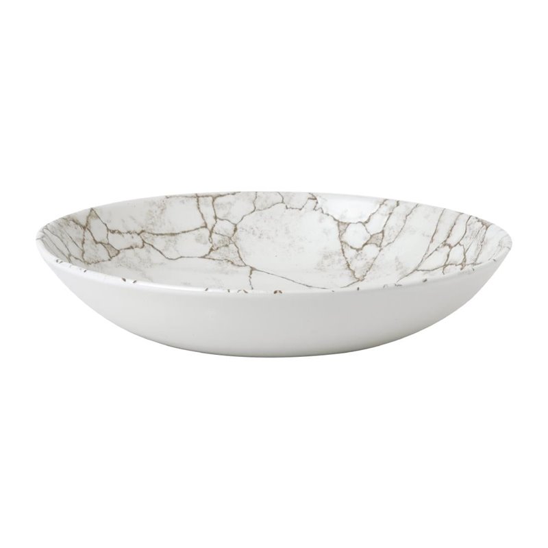 Assiettes coupes rondes Studio Prints Kintsugi Agate Grey 248mm (Lot de 12) - Gastronoble - FJ803