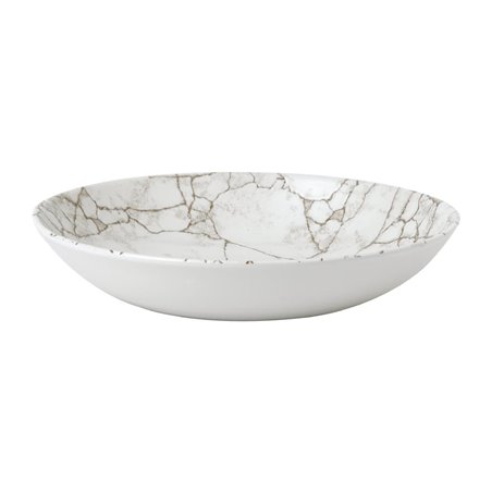 Assiettes coupes rondes Studio Prints Kintsugi Agate Grey 248mm (Lot de 12) - Gastronoble - FJ803