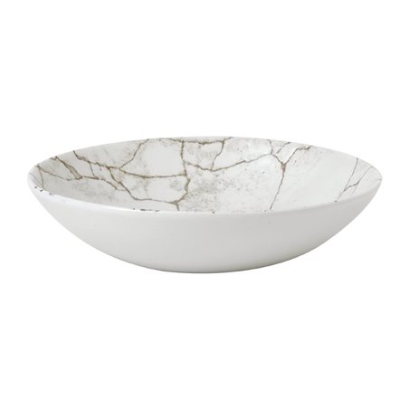 Assiettes coupe ronde Studio Prints Kintsugi Agate Grey 182mm (Lot de 12) - Gastronoble - FJ804