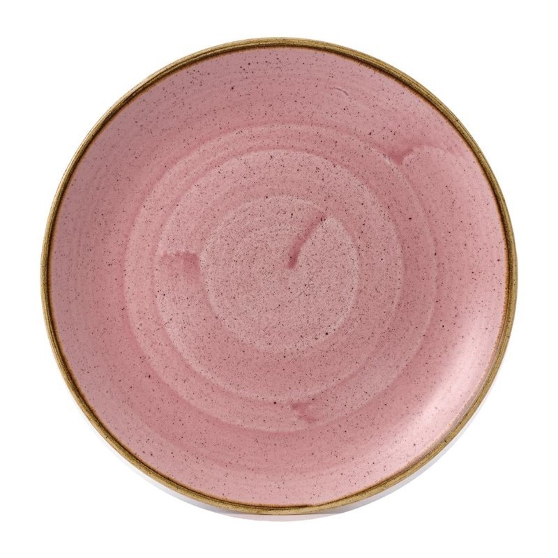 Assiettes rondes Petal Stonecast Pink 260mm (Lot de 12) - Gastronoble - FJ901