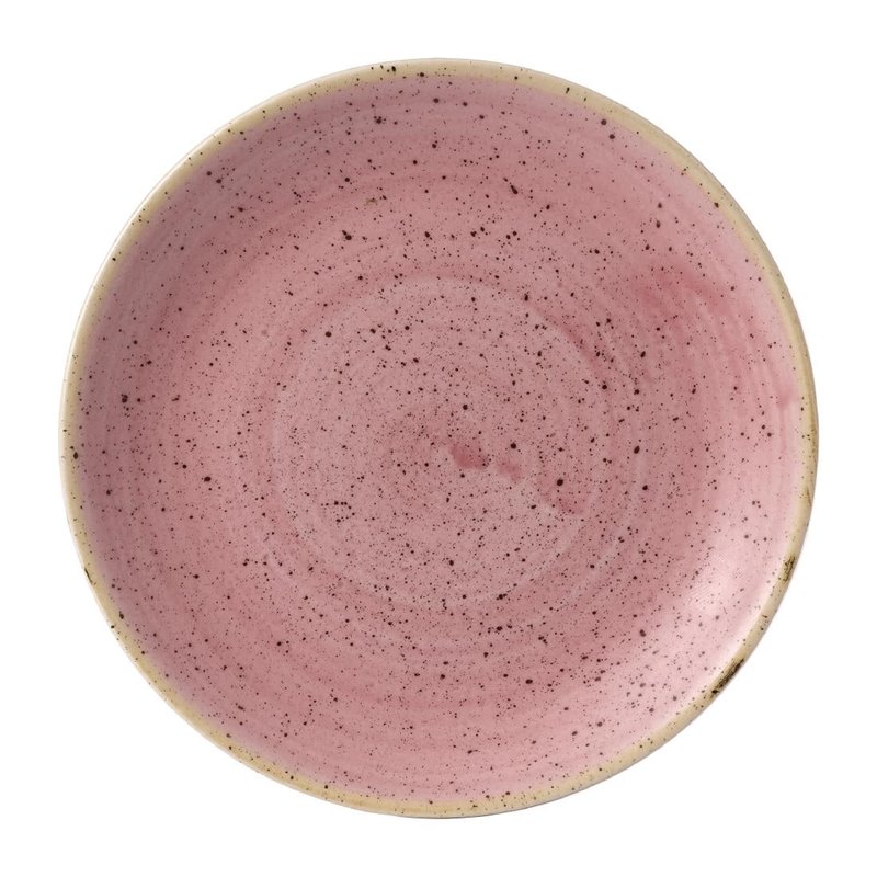 Assiettes rondes Petal Stonecast Pink 165mm (Lot de 12) - Gastronoble - FJ903