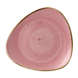 Assiettes triangulaires Churchill Stonecast Petal Pink 229mm (Lot de 12) - Gastronoble - FJ905