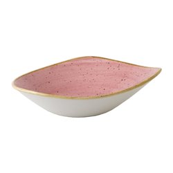Bols triangulaires Churchill Stonecast Petal Pink 235mm (Lot de 12) - Gastronoble - FJ906