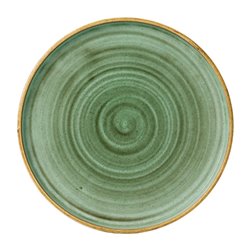 Assiettes avec rebord Churchill Stonecast Samphire Green 260mm (Lot de 6) - Gastronoble - FJ914