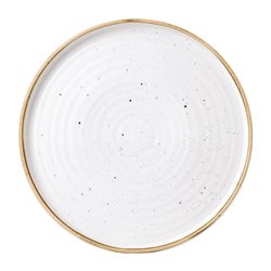 Assiettes avec rebord Churchill Stonecast Barley White 275mm (Lot de 6) - Gastronoble - FJ916