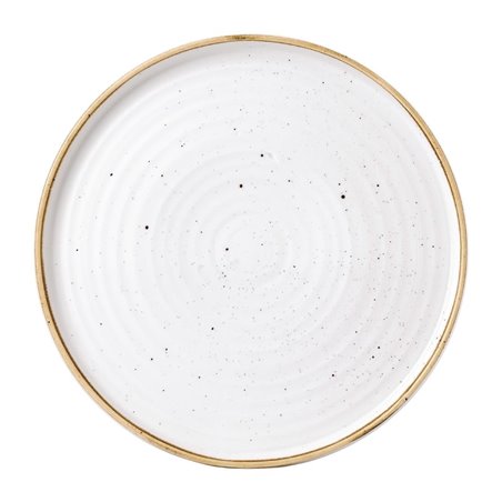 Assiettes avec rebord Churchill Stonecast Barley White 275mm (Lot de 6) - Gastronoble - FJ916