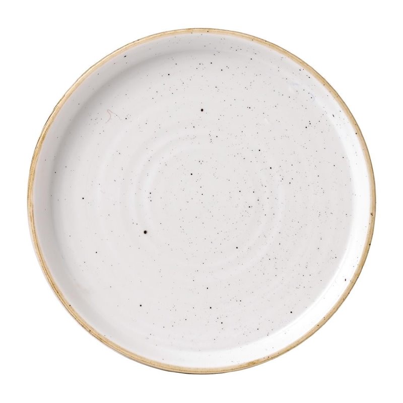 Assiettes avec rebord Churchill Stonecast Barley White 157mm (Lot de 6) - Gastronoble - FJ917