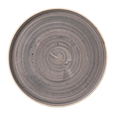 Assiettes avec rebord Churchill Stonecast Peppercorn Grey 157mm (Lot de 6) - Gastronoble - FJ919