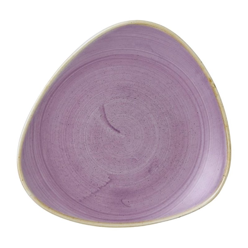Assiettes triangulaires Churchill Stonecast Lavender Lotus 228mm (Lot de 12) - Gastronoble - FR025