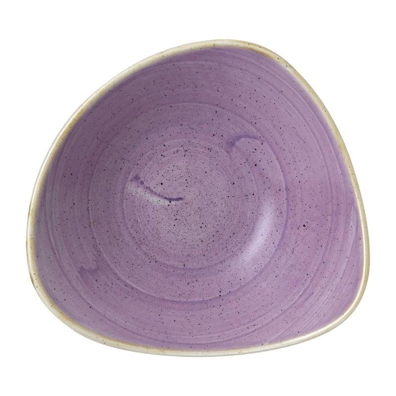 Bols triangulaires Churchill Stonecast Lavender Lotus 228mm (Lot de 12) - Gastronoble - FR026