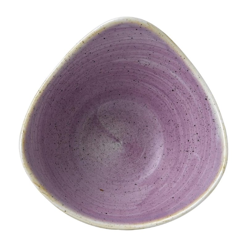 Bols triangulaires Churchill Stonecast Lavender Lotus 152mm (Lot de 12) - Gastronoble - FR027