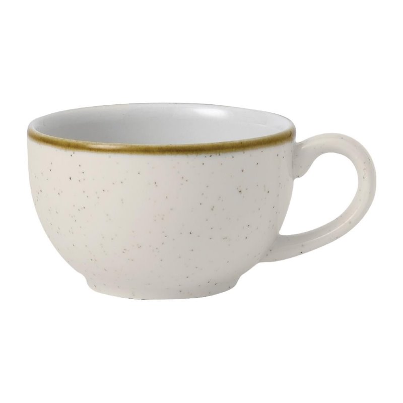 Tasses &agrave; cappuccino Churchill Stonecast Barley White 170ml (Lot de 12) - Gastronoble - FR034