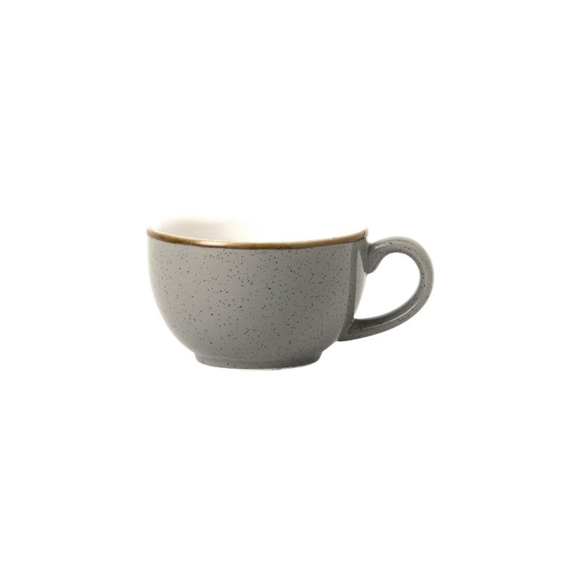 Tasses &agrave; cappuccino Churchill Stonecast Grey 170ml (Lot de 12) - Gastronoble - FR036