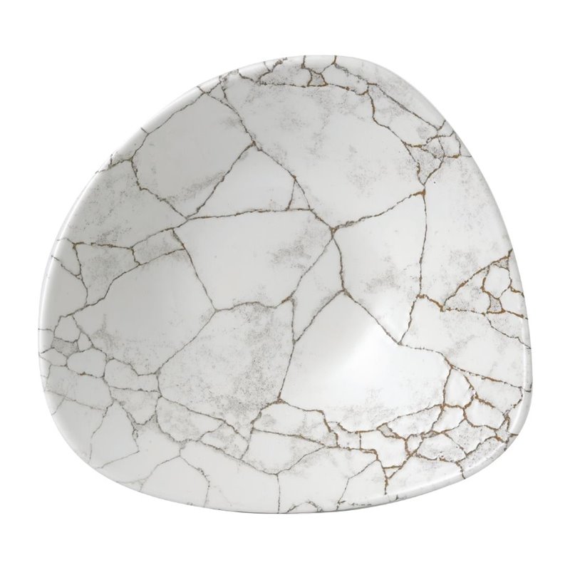 Bols triangulaires Churchill Studio Prints Kintsugi Agate Grey Lotus 228mm (Lot de 12) - Gastronoble - FR062