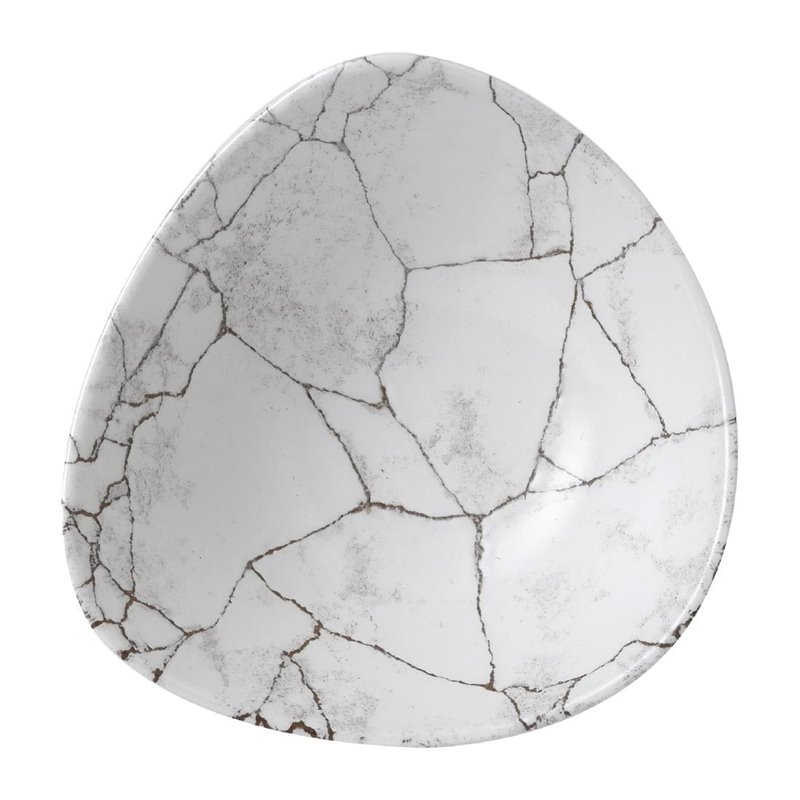 Bols triangulaires Churchill Studio Prints Kintsugi Agate Grey Lotus 177mm (Lot de 12) - Gastronoble - FR063