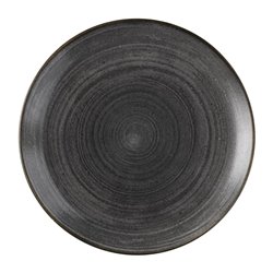 Assiettes rondes Churchill Stonecast Raw Evolve Black 286mm (Lot de 12) - Gastronoble - FS836