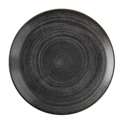 Assiettes rondes Churchill Stonecast Raw Evolve Black 260mm (Lot de 12) - Gastronoble - FS837